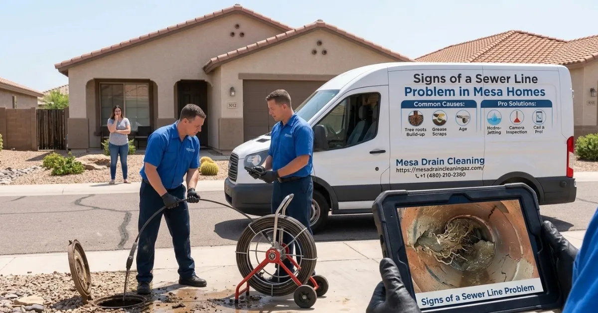 Sewer Line Problems in Mesa